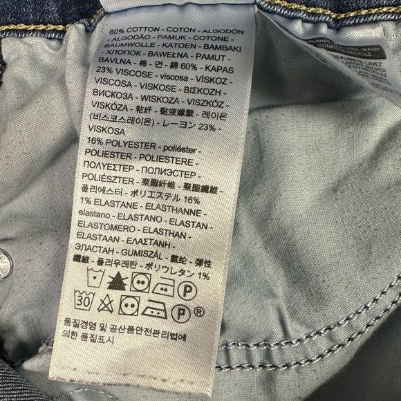 Levi’s Mid Rise Skinny Jeans Size 16 - Picture 5 of 6